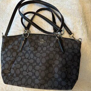 Coach Signature Small Kelsey Satchel Handbag Canvas